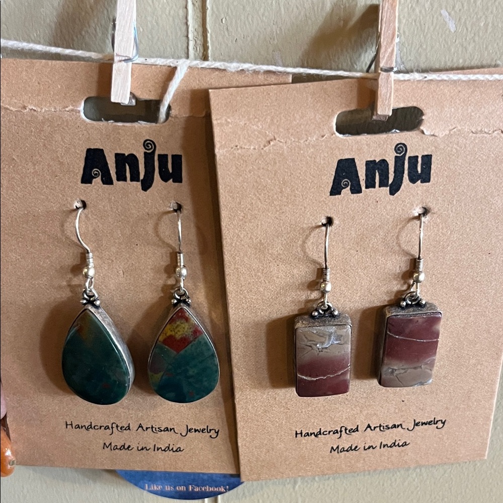 Handcrafted Artisan Earrings - Multicolor